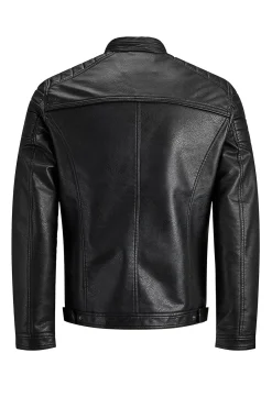 Cazadora biker efecto piel