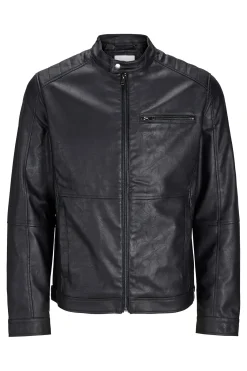 Cazadora biker efecto piel