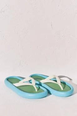 Chanclas efecto bloques color