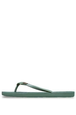 Chanclas tiras logo met&aacute;lico