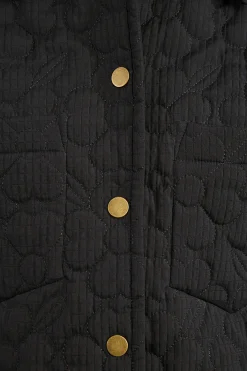 Chaqueta acolchada con flores