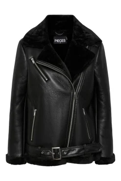 Chaqueta aviador polipiel borrego