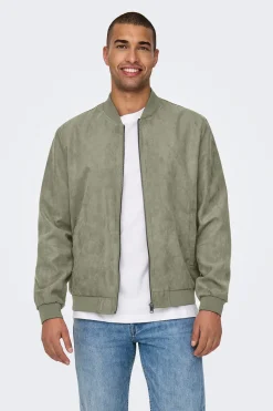 Chaqueta bomber antelina