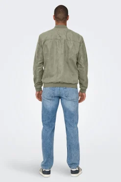 Chaqueta bomber antelina