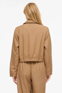 Chaqueta bomber con cremallera