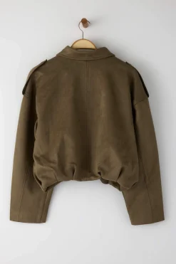 Chaqueta bomber efecto ante