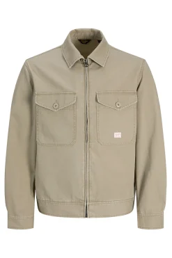 Chaqueta corta de tejido plano