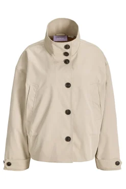 Chaqueta corta tejido plano regular