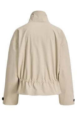 Chaqueta corta tejido plano regular