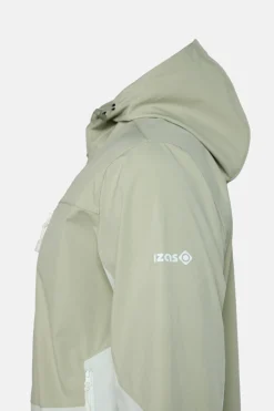 Chaqueta cortavientos con tejido softshell