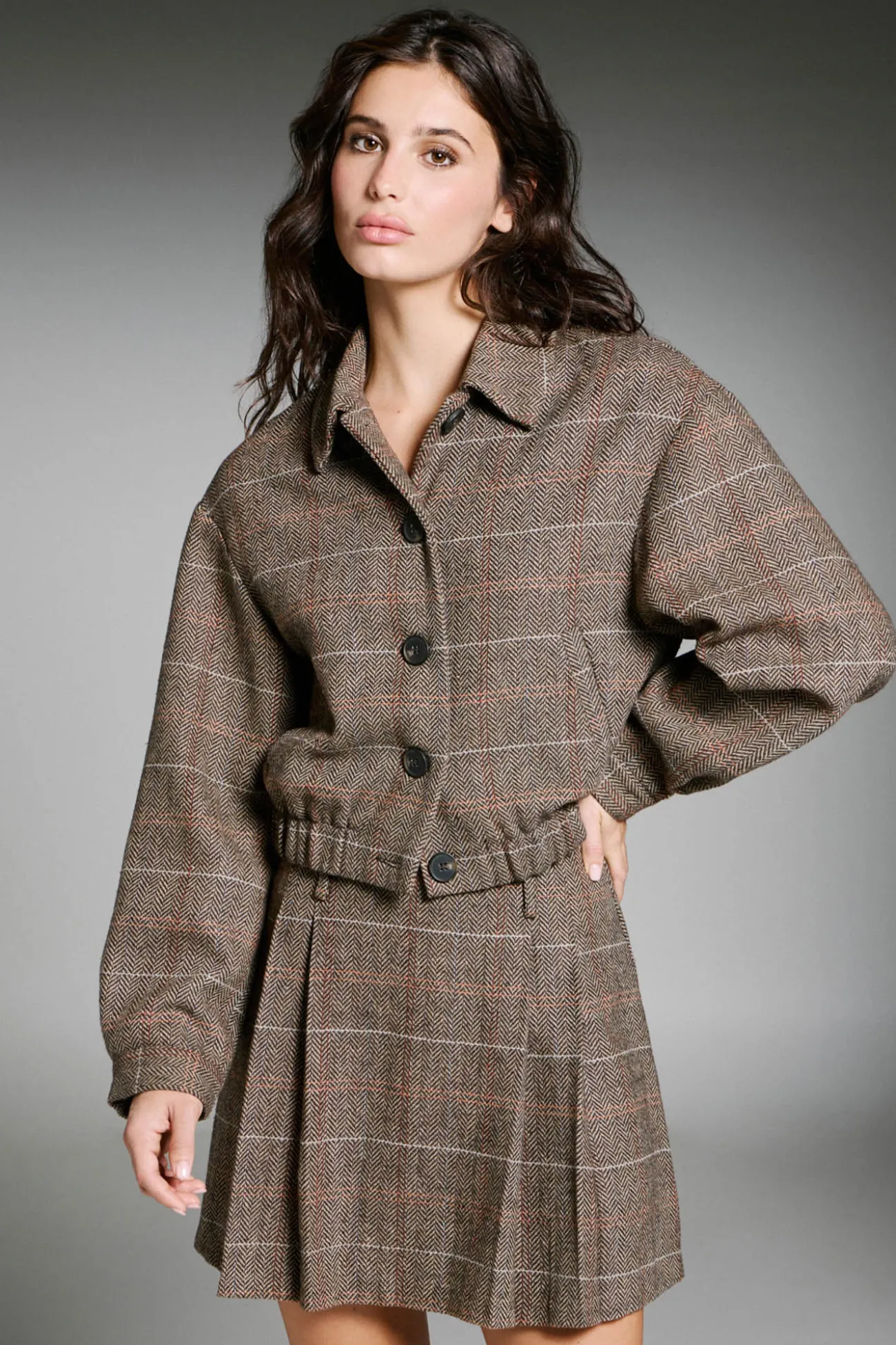 Chaqueta de cuadros
