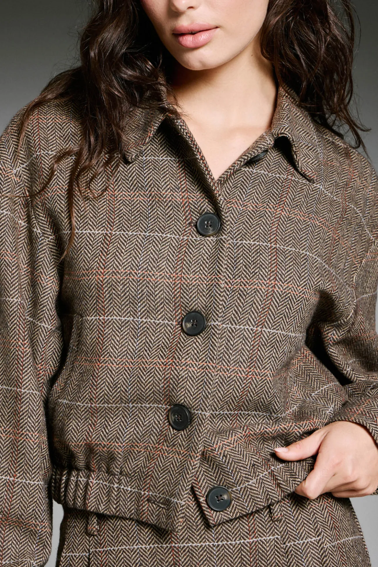 Chaqueta de cuadros