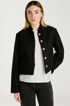 Chaqueta de paño con botones