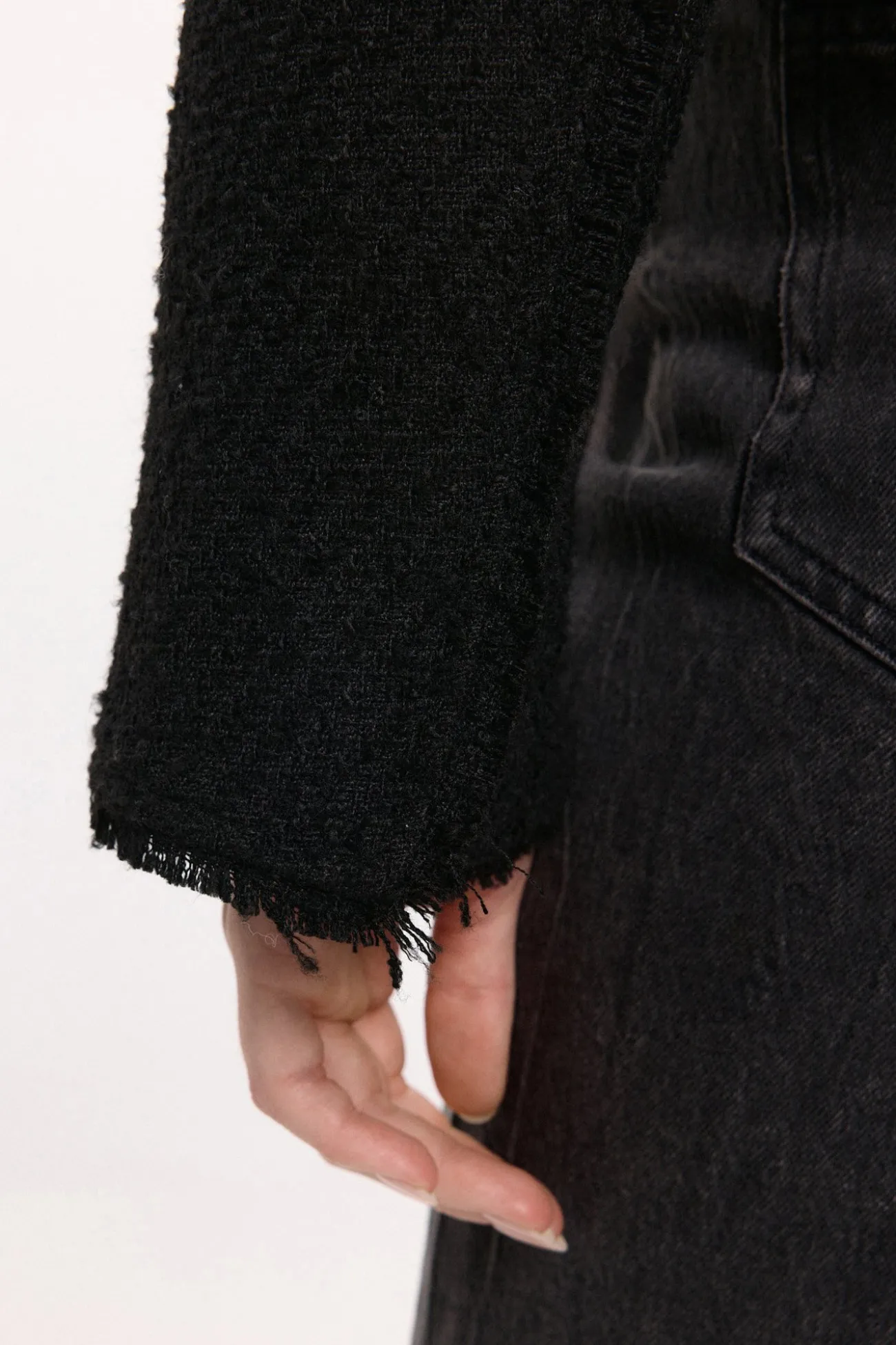 Chaqueta de paño con botones