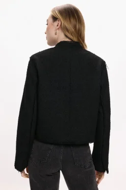 Chaqueta de paño con botones