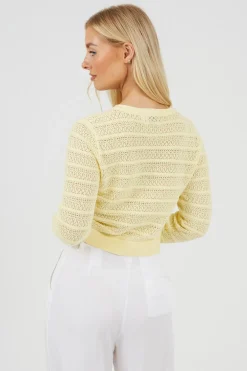 Chaqueta de punto troquelado