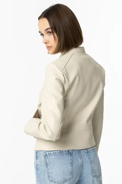 Chaqueta efecto piel
