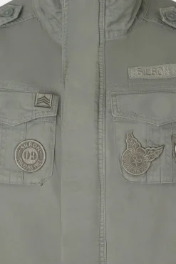 Chaqueta militar parches dye