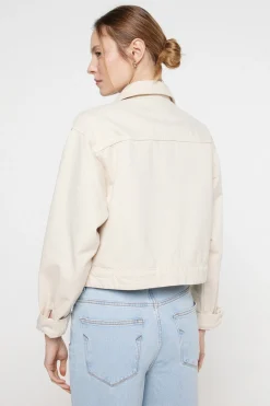 Chaqueta vaquera de mujer de algod&oacute;n.