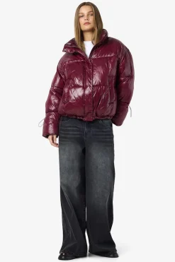 chaquetón acolchado metalizado