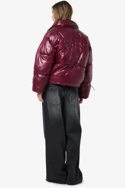 chaquet&oacute;n acolchado metalizado