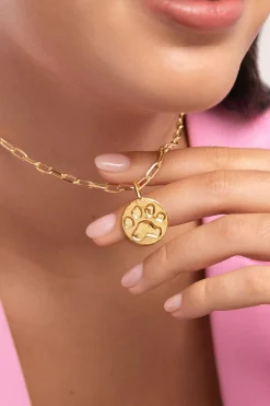 Charm Huella Ba&ntilde;o Oro