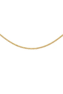 Collar Fine Tape Acero Ba&ntilde;o Oro