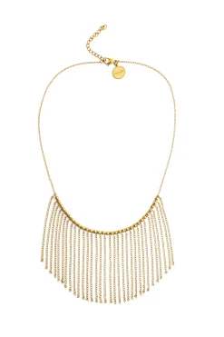 Collar Regina Acero Ba&ntilde;o Oro
