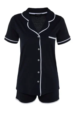 Conjunto de pijama camisero corto