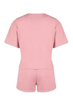 Conjunto de pijama corto liso