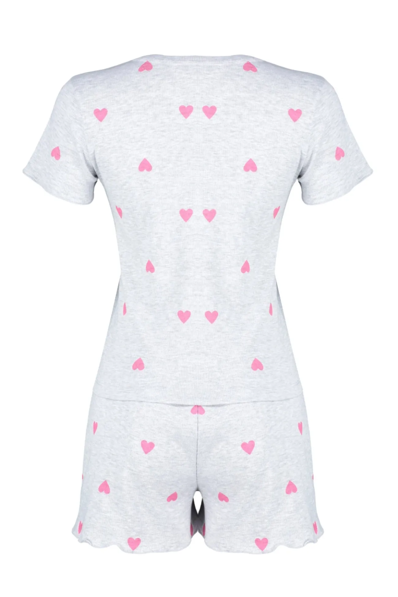 Conjunto de pijama corto corazones