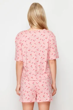 Conjunto de pijama corto cerezas