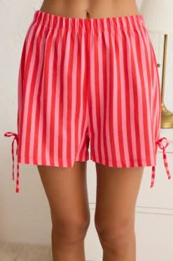 Conjunto de pijama corto rayas