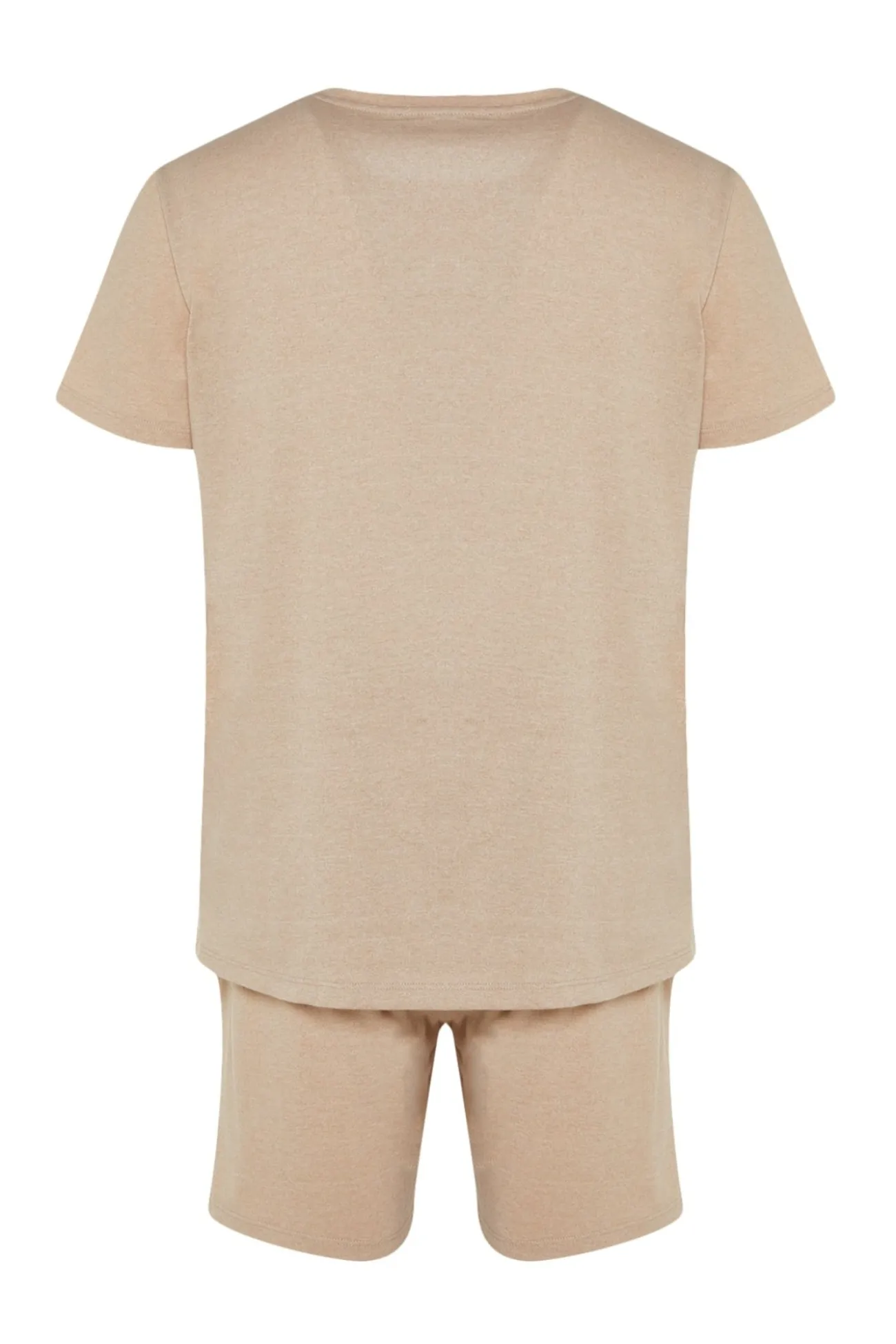 Conjunto de pijama corto liso