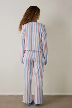 Conjunto de pijama t&eacute;rmico de manga larga con cuello redondo Moonlight