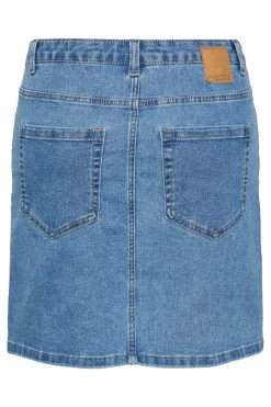 Falda corta denim
