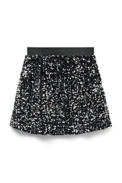 Falda corta lentejuelas