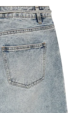 Falda denim larga
