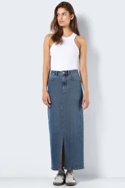 Falda larga denim