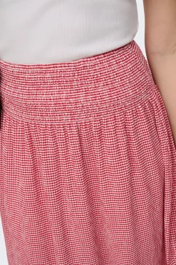 Falda larga vichy