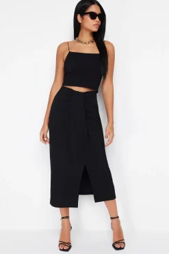 Falda maxi abertura