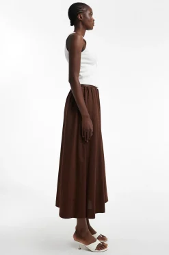 Falda midi algod&oacute;n
