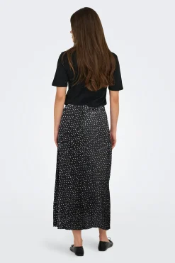 Falda midi con botones