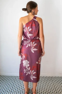 Falda midi cruzada