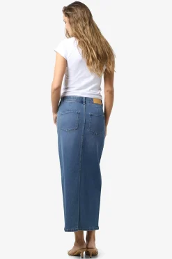 Falda midi denim