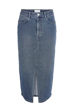 Falda midi denim
