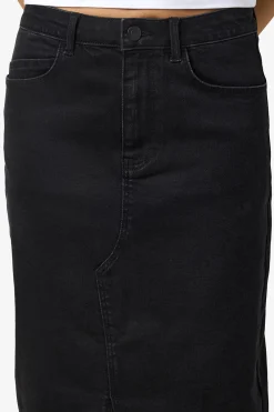 Falda midi denim