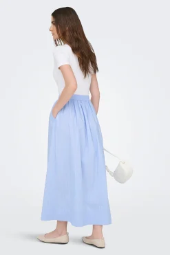Falda midi rayas
