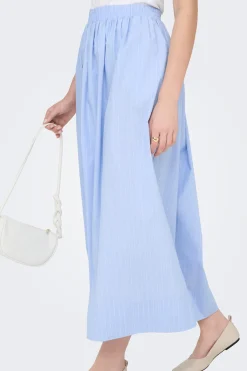 Falda midi rayas