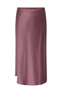 Falda midi satinada talla grande